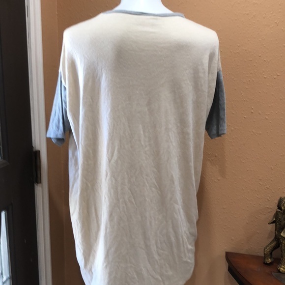 Lularoe beige and gray Irma tunic - Picture 4 of 5